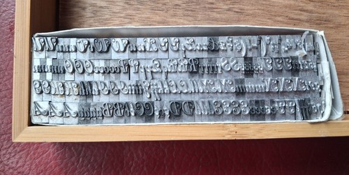 Letterpress metal point - metal,