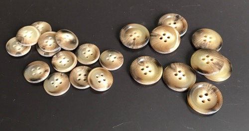 Faux horn buttons 30l 23l - horn,