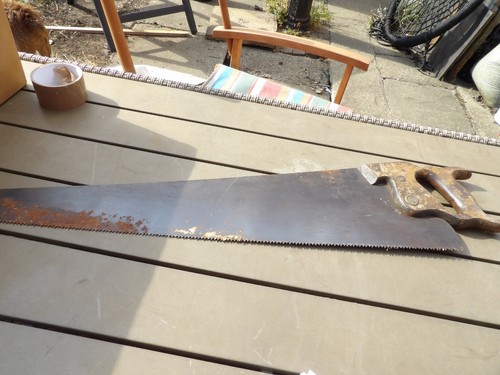 Vintage large hand saw 5cm - large,