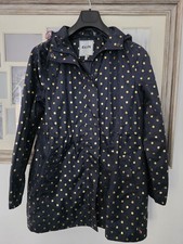 An original Joules Navy Polka Dot Right As Rain Coat size 12 