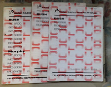 Lot of 3 x Bush/Murphy   TV Service Information Manuals