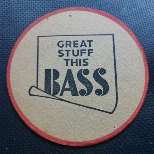 Bass beer mat cat 18 - mat, uk
