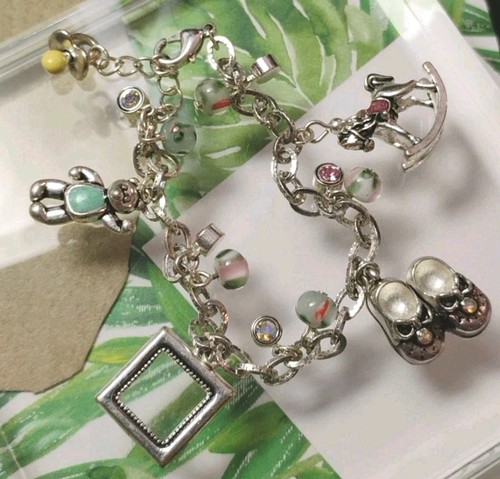 Avon silver tone baby - tone, charm