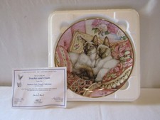 DANBURY MINT SIAMESE CATS COLLECTORS PLATE PEACHES AND CREAM.