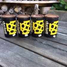 Vintage 500g Tins Duckett Non Toxic Powder Colour Paints Red Yellow Black White