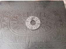 Slate Spirit/Ouija Board With  Removable Tempered Glass Top. 40 X 30 X 1cm. 