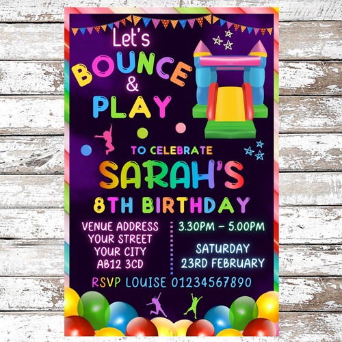 Personalised bouncy castle - 10,
