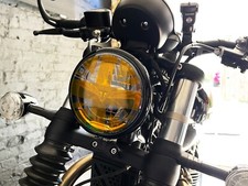 Union Jack Headlight Sticker Decal Accessory For Triumph Bobber - Dark Yellow