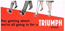 TRIUMPH BICYCLES ORIGINAL 1961