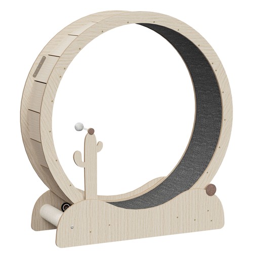 Cat exercise wheel - cat,