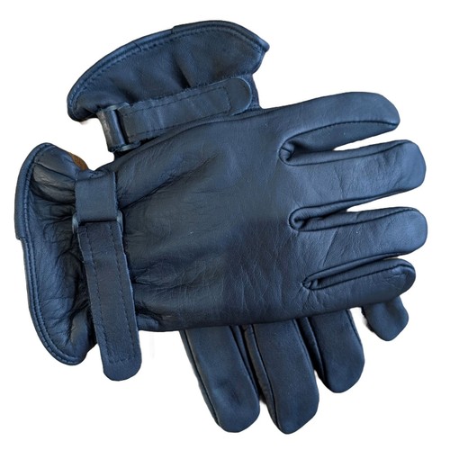 Mens black leather work - leather,