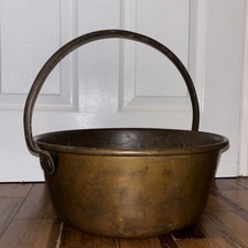 Antique Brass Jam Pan Large