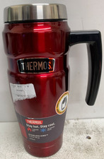 Thermos Stainless King Red Travel Mug (470ml), Reusable Insulated