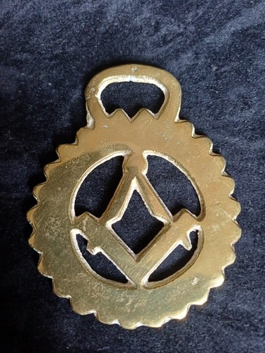 Masonic horse brass - masonic,
