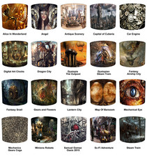 Steampunk Cyberpunk Lampshades Steampunk Wallpaper Murals Duvet Covers Cushions.