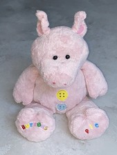 Buttons The Pig Humatt Buttons Bear & Friends Large Pink 16”/41cm Soft Plush Toy
