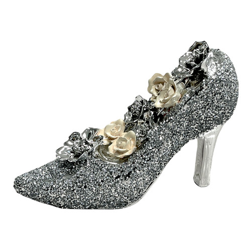 Silver crushed diamond sparkly - crushed,