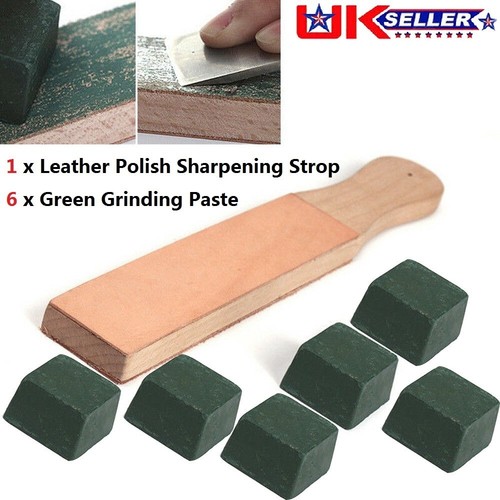 Dual sided leather blade strop - sided,