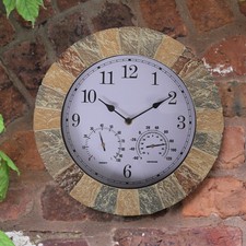 Rustic Round Wall Clock with