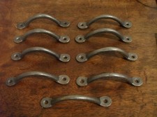 set of 9 cast iron bow door