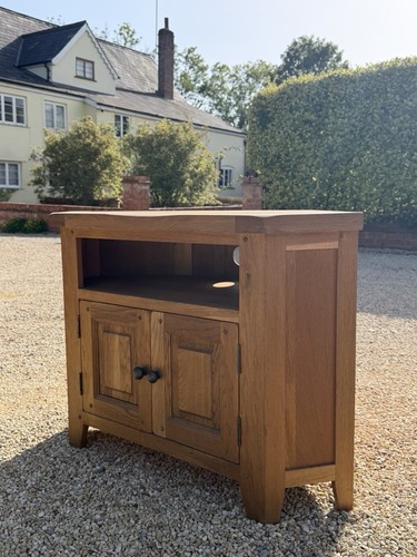 Oak corner unit cabinet - corner, tv