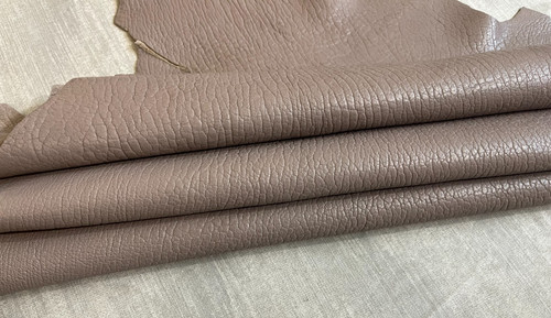 Taupe leather skins hides - leather, real