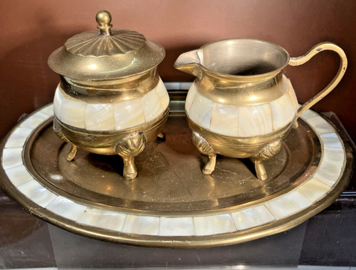 Brass and inlaid - brass,
