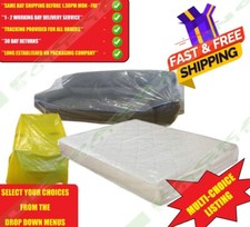 STRONG SOFA MATTRESS CHAIR FURNITURE REMOVAL MOVING BAGS COVERS 600GAUGE PLASTIC