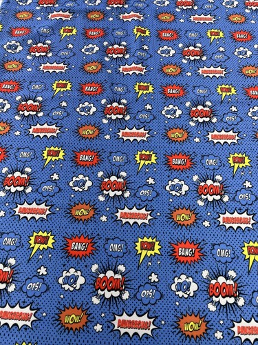 Blue comic print - comic,