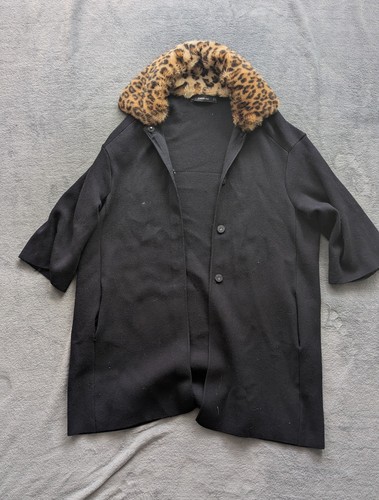Zara knit women black long - black,