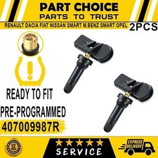 2X PRE-PROGRAMMED TPMS Tyre