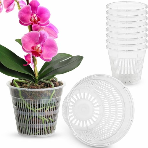 10x orchid pots - 10x,