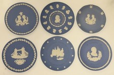 Set of 6 Vintage Wedgwood Blue