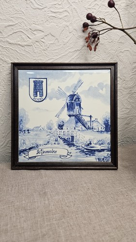 Delft holland windmills blue - ,