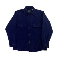 Levi’s Vintage Clothing LVC 1940’s Blue All Wool Button Up Shirt Size Small