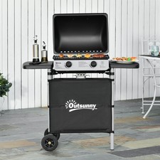 Propane gas barbecue grill - barbecue,