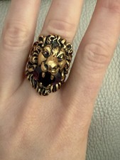 Authentic Gucci Lion Head Ring