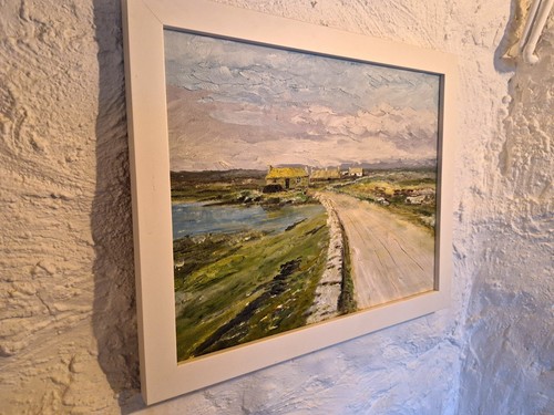 Framed landscape canvas - landscape,