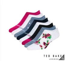 Ted Baker Womans 8 Pair Liner Socks Size UK 3-7