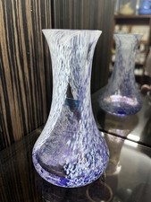 Small Purple And White Caithness Glass Vase