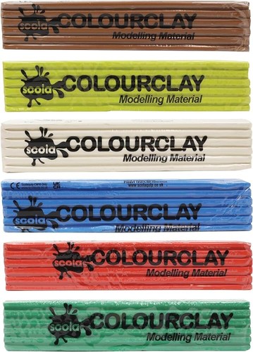 Scola colour clay 500g bars - colour,