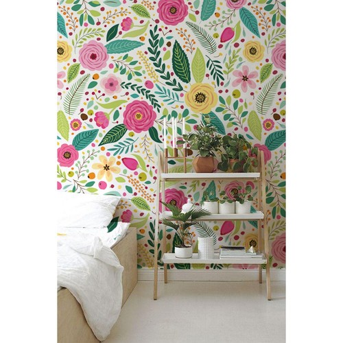 Poppy wall home bedroom mural - poppy,