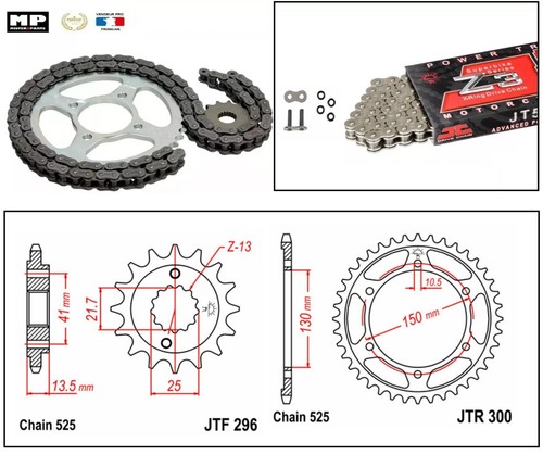 Chain kit 525 - , sprocket