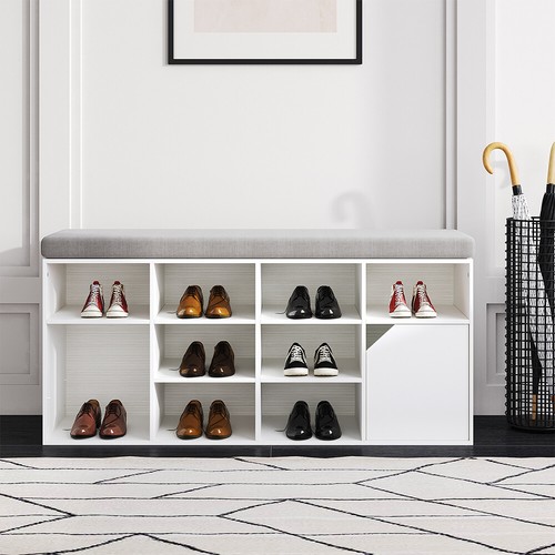 Shoe bench hallway wooden rack - bench,