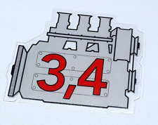 Porsche 911 3.4 engine window sticker - Retro Outlaw style rear screen decal
