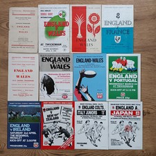 England Schools  Youth  Students Rugby Union Programmes 1949 - 2012