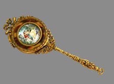 Antique French Hand Mirror