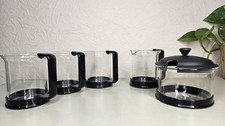 Bodum Cups x3, Sugar Bowl and Creamer