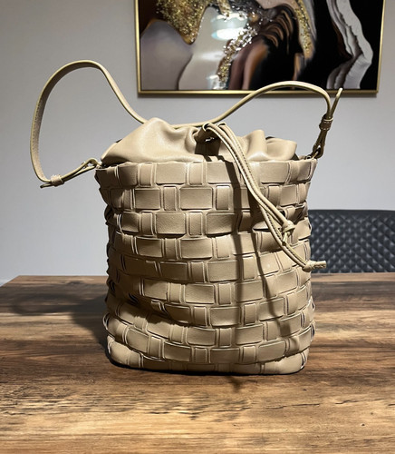 Zara women bucket bag woven - bucket,
