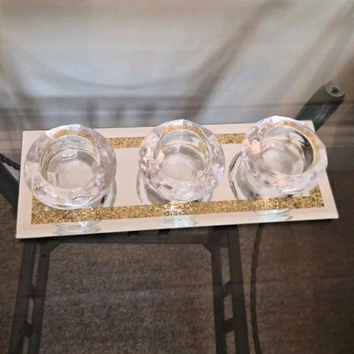 Set clear glass round tea - set,